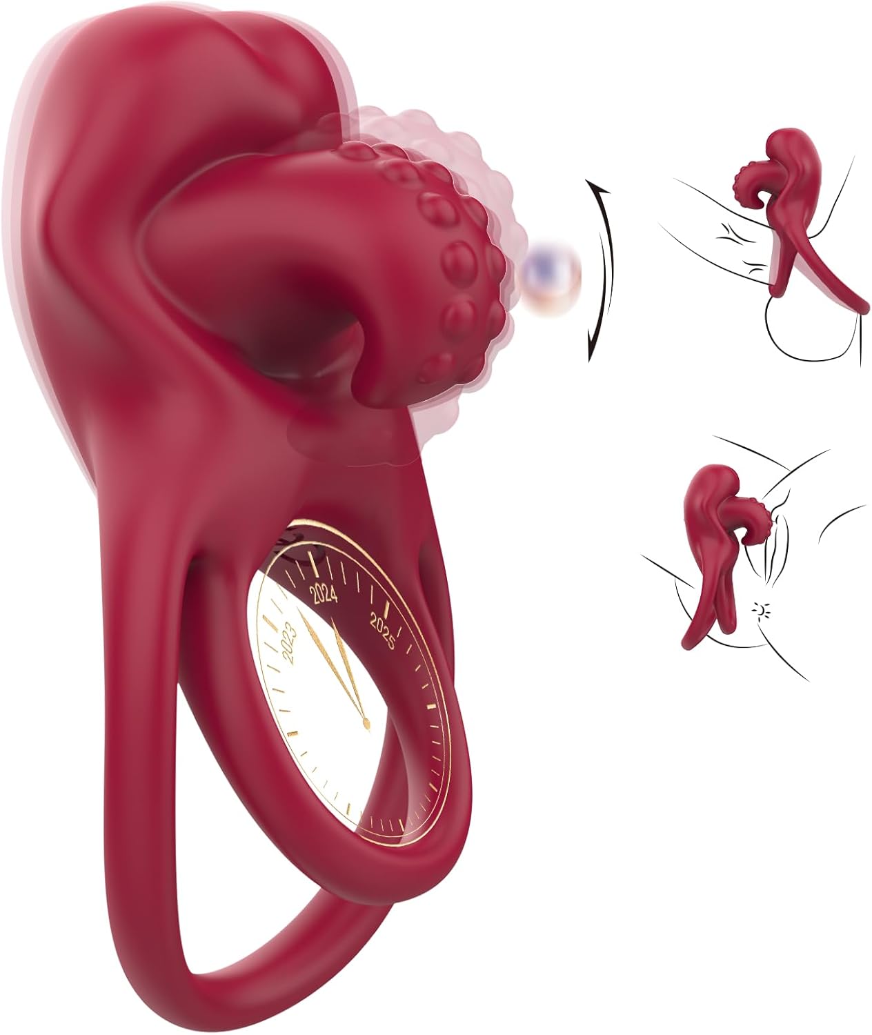 💥2025 Lovilds Love Ring-Boost & Bloom Cock Ring-😍2 in 1 Couple Toy Penis Ring