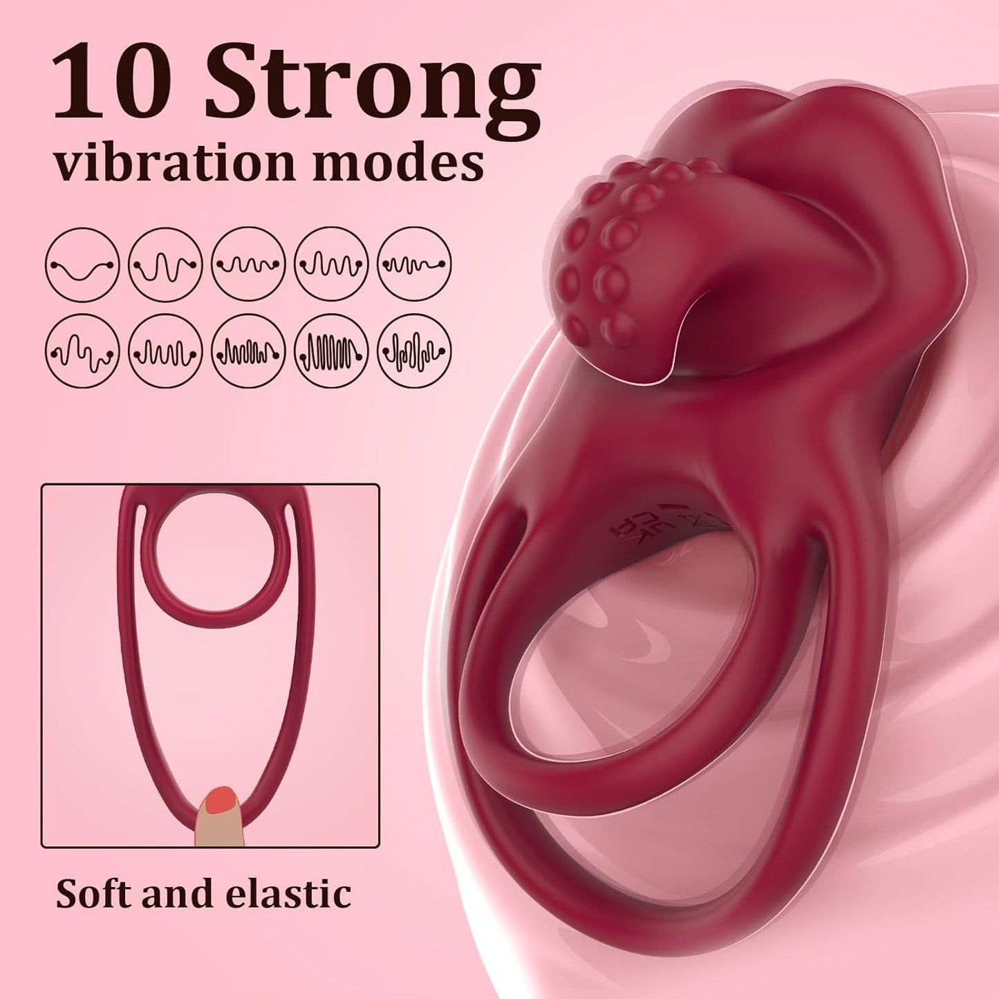 💥2025 Lovilds Love Ring-Boost & Bloom Cock Ring-😍2 in 1 Couple Toy Penis Ring