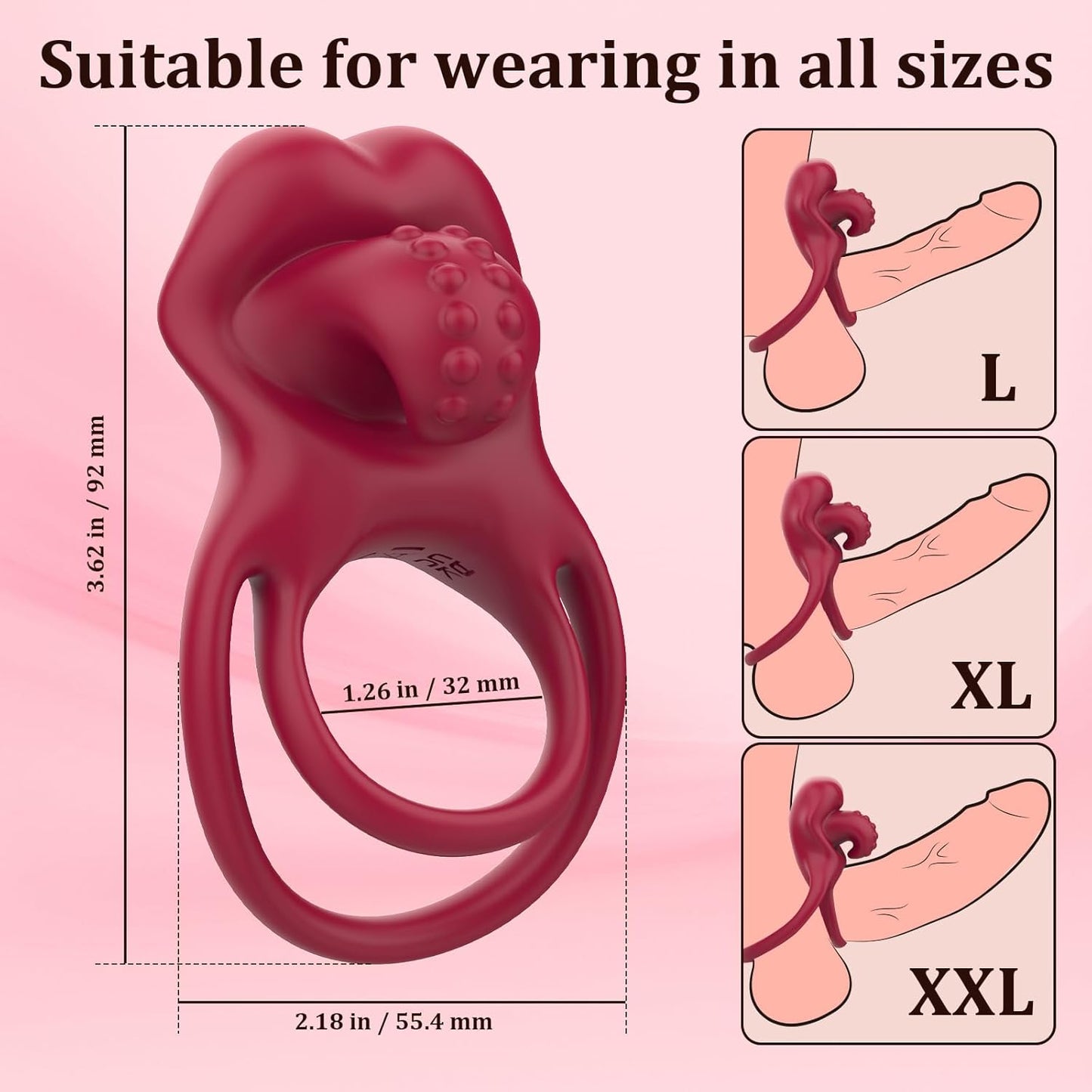 💥2025 Lovilds Love Ring-Boost & Bloom Cock Ring-😍2 in 1 Couple Toy Penis Ring