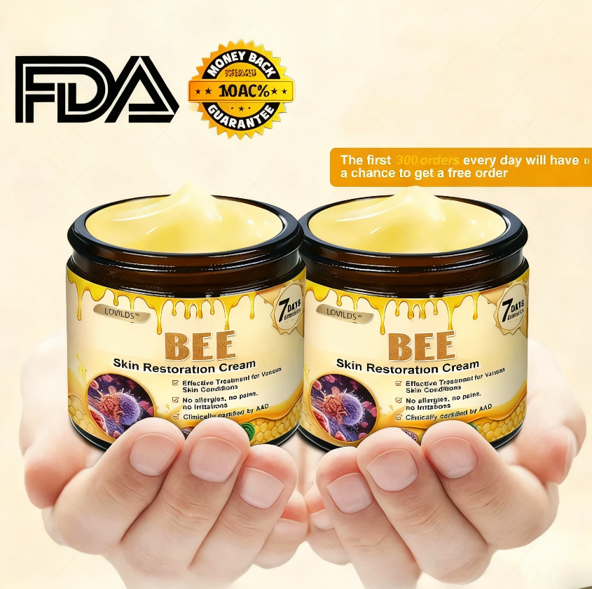 ✨FDA Approved:LOVILDS™  Bee Skin Restoration Cream — 🔥Limited Time 70% OFF🔥