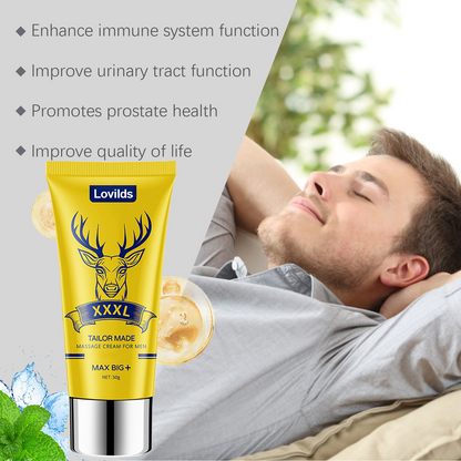 Final 3 Hours: 60% OFF🔥 Lovilds™ DeerHorn Male Vitality Massage Cream🦌