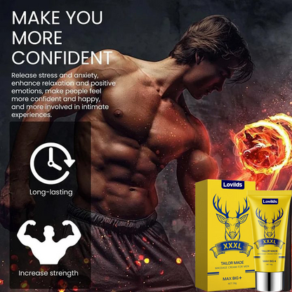 Final 3 Hours: 60% OFF🔥 Lovilds™ DeerHorn Male Vitality Massage Cream🦌