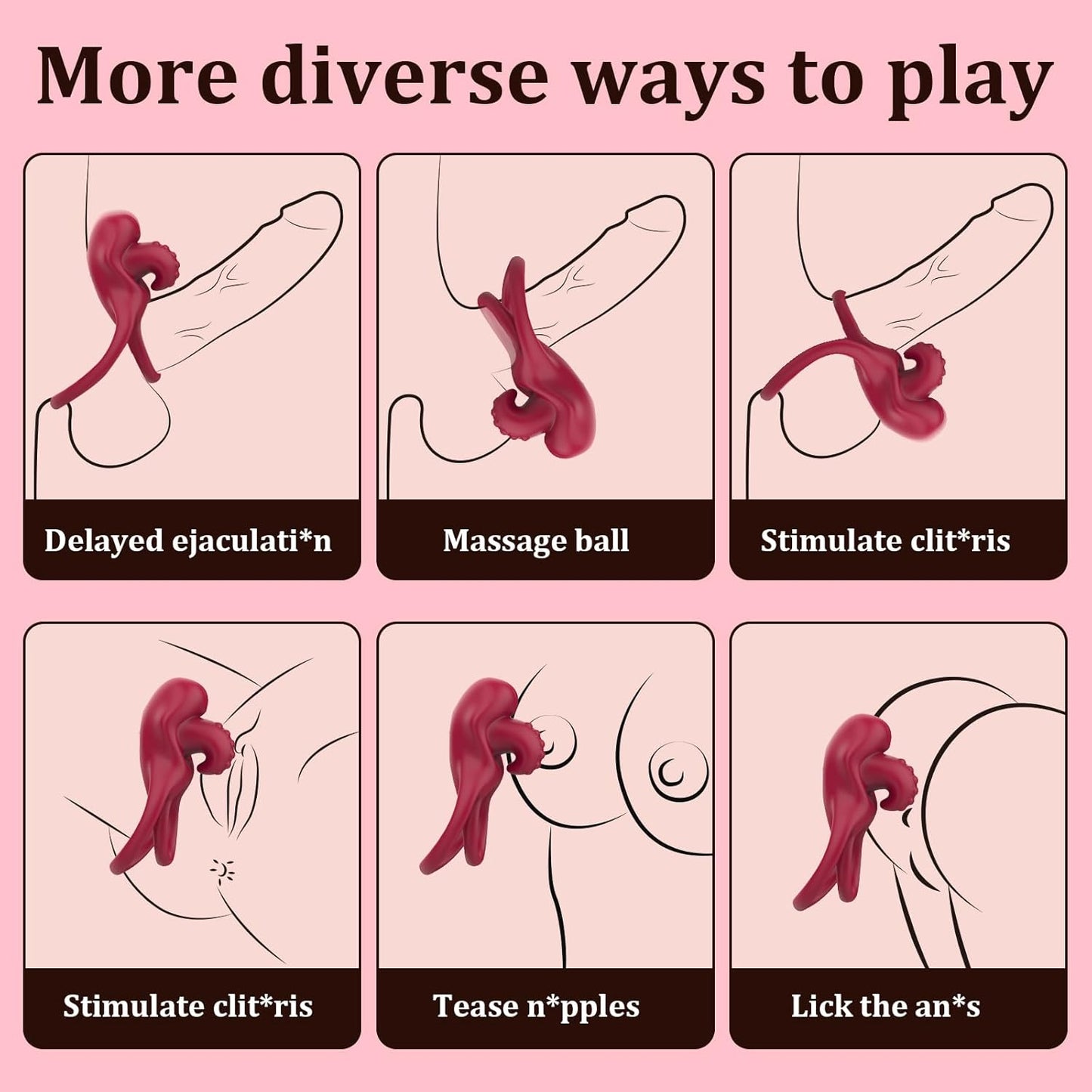 💥2025 Lovilds Love Ring-Boost & Bloom Cock Ring-😍2 in 1 Couple Toy Penis Ring