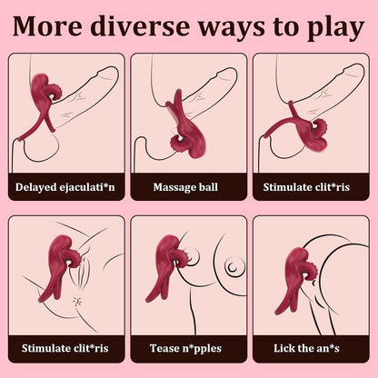 💥2025 Lovilds Love Ring-Boost & Bloom Cock Ring-😍2 in 1 Couple Toy Penis Ring