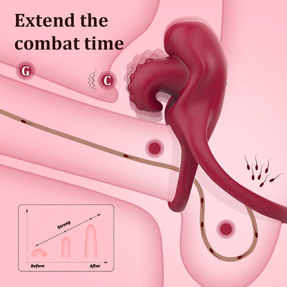 💥2025 Lovilds Love Ring-Boost & Bloom Cock Ring-😍2 in 1 Couple Toy Penis Ring